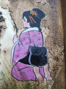 ORIGINAL ACRYLIC AND MIXED MEDIA ON CANVAS SIGNED ARTIST LIN MARTINIQUE - Picture 1 of 19