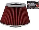 Red Grey Induction Kit Cone Air Filter For Fiat Seicento 1998-2010