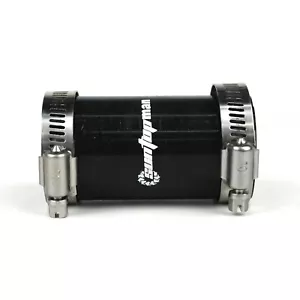 19mm ID x 3'' Long Black Straight Hose Straight Silicone Pipe With Clamps - Bild 1 von 7