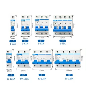 Interruptor de circuito CHNT MCB NXB 1/2/3/4P 6A/10/16/20/25/32/40/50/63 a 125A tipo C - Imagen 1 de 18