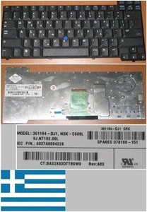 Tastatur qwerty Griechisch HP NC6220 NC6230 NSK-C600L 9J.N7182.00L 378188-151 - Bild 1 von 1