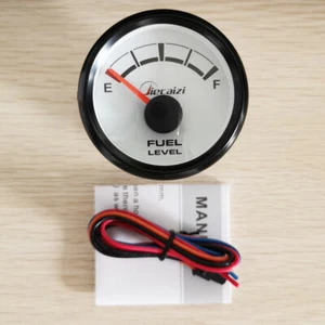 Medidor de nivel de combustible 52MM 73-10 ohmios para coche camión marina motocicleta azul LED 12/24V - Imagen 1 de 7