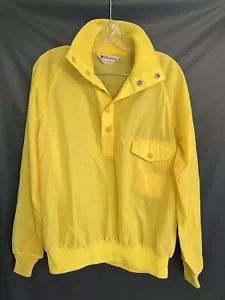 Vintage Lightweight Field & Stream Yellow Pull Over Windbreaker Men’s Medium - Picture 1 of 6