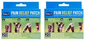 2-PACK Coralite Small Pain Relief Patch 20 COUNT EACH EXP:01/24 - Picture 1 of 6