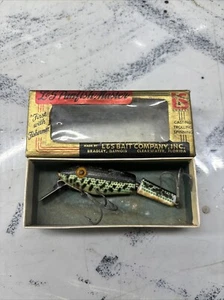 vintage L & S Panfish Master # 0021 fishing lure " Sinker " blk/Grn& white w Box - Picture 1 of 6