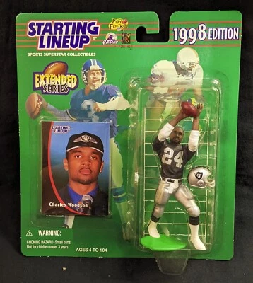 NIB Kenner 1998 Starting Lineup Extended Series Raiders Charles Woodson 24 - Image 1 of 4