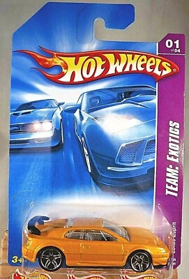 2008 Hot Wheels #113 Team: Exotics 1/4 LOTUS ESPRIT Yellow w/Chrome Pr5 Spokes - Image 1 of 4