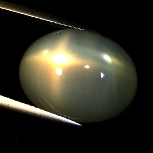 24.58Cts Natural Earth Mined White Moonstone Oval Cabochon with star Gemstone - Picture 1 of 3