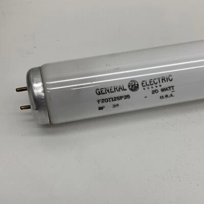 GE F20T12/SP35 Fluorescent 20-Watt 24" Lamp Light Bulb 20W 3500K Made in USA - Image 1 of 4