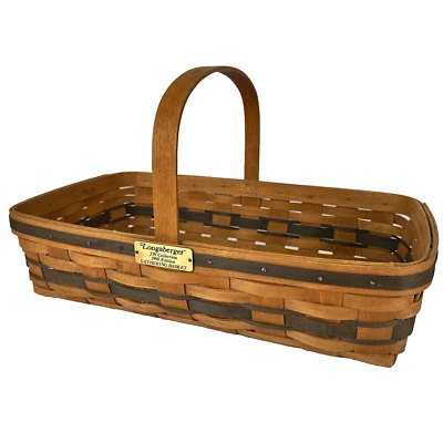 Longaberger 复古 J. W. 系列 1988 年“收集篮” — 第 1/4 张图片