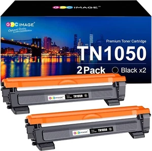 2X TN1050 GPC Image Compatible Toner Replacement for Brother HL-1112 Black New - Afbeelding 1 van 4
