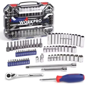 Juego de brocas de llave de trinquete 69 piezas 1/4” kit de herramientas de reparación de automóviles con estuche - Imagen 1 de 10