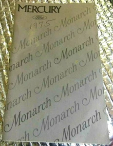 Original Factory 1975 Mercury Monarch Operator Owners Manual FREE SHIPPING ! - Picture 1 of 2