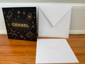 CHANEL 2021 VIP HOLIDAY CARD with insert envelope BRAND NEW 3 pieces total COCO - Picture 1 of 5