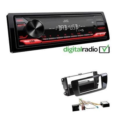JVC KD-X182DB DAB+ Autoradio für Seat Ibiza IV Ibiza IV ST piano black Canbus - Bild 1 von 4