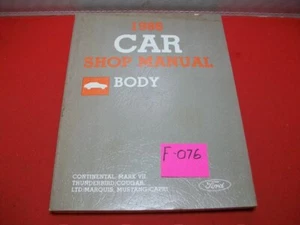 CARROCERÍA MANUAL FORD SHOP 1986 DE COLECCIÓN EMITIDA DE FÁBRICA MARCA VII, MUSTANG, Ltd+++ - Imagen 1 de 6