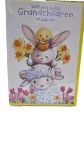 Tarjeta de Pascua de amor a los nietos de 8"" X 6"" para nietos 27077 - Imagen 1 de 2