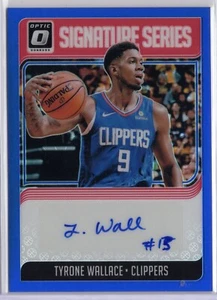 2019 Panini Donruss Optic Signature Series 16/25 Tyrone Wallace Auto Parallel SP - Picture 1 of 2