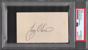 TONY OLIVA HAND SIGNED VINTAGE CUT SIGNATURE MINNESOTA TWINS HOF PSA SLABBED - Picture 1 of 2