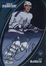 2002-03 BAP Signature AUTOGRAPH #36 ALYN McCAULEY - Toronto Maple Leafs