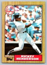 1987 Topps #735 Rickey Henderson - New York Yankees