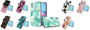 Tempered Glass /Trendy Cover Phone Case For Motorola Moto E XT2052DL (2020) / E7 - Picture 1 of 8