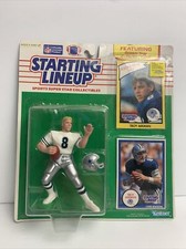 1990 Kenner Starting Lineup Troy Aikman Dallas Cowboys NFL Figure Rookie