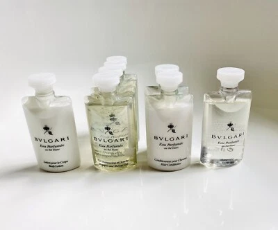 Bvlgari Lot Au the Blanc Shampoo Body Gel Conditioner Lotion 75ml Set of 8 - Image 1 of 4