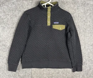 Chaqueta acolchada Patagonia Snap-T para mujer pequeña gris oliva pulóver 25282 - Imagen 1 de 9