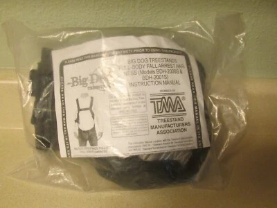 BIG DOG TREESTANDS FULL-BODY FALL ARREST  HARNESS MODELS BDH-2000S BDH-2001S! - Image 1 of 4