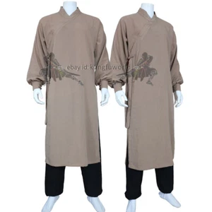 Traje de Tai Chi con Vestido de Monje Budista Shaolin Kung Fu Artes Marciales 25 Colores - Imagen 1 de 7