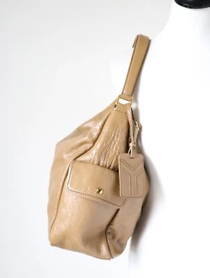 YSL Shoulder Bag / Tote - Authentic - Patent Camel Beige Leather - Medium - Image 1 of 4