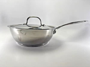 Cuisinart Stainless Steel 2 Qt Open Saucier 18/10 Stainless 735-20NCVR w/ Lid - Picture 1 of 10