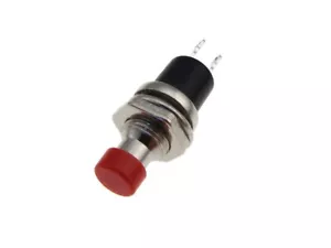 Reset PushButton Switch Panel Mount - Momentary type - Red Cap - Pack of 5 - Picture 1 of 1