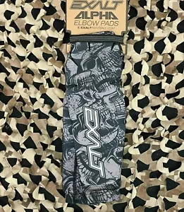 NUEVAS Almohadillas de codo pequeñas Exalt Alpha de paintball - gris calavera - Imagen 1 de 8