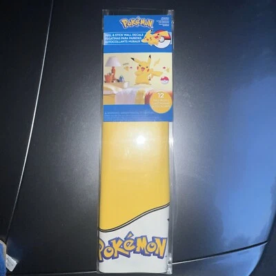 Calcomanías de pared GIANT PIKACHU Pokemon pelar y pegar mural Pokeball pegatinas habitación de niños Foto 1 de 2
