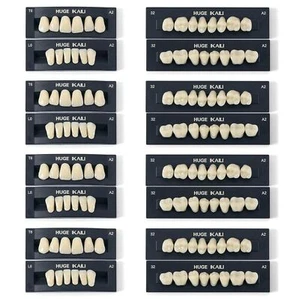 28/112 Stück JMU Dental Acrylharz Zahnersatz Synthetik Falsche Zähne A1/A2/A3, T6/T8 - Bild 1 von 23