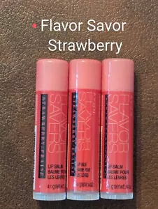Strawberry Flavor Savor Lip Balm Avon soft subtle & protected lips. 3 Pack - Picture 1 of 1