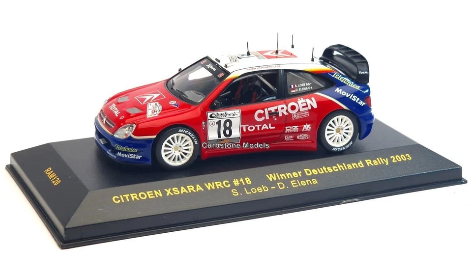 Citroen Xsara WRC #18 Win 2003 Rallye Deutschland Loeb IXO RAM120 1:43 - Bild 1 von 1