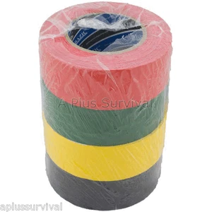 Paquete de 4 cintas adhesivas triage - amarilla, roja, verde, negra - Imagen 1 de 1