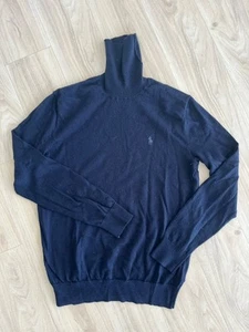 Rollkragenpullover von Polo Ralph Lauren in Merinowolle in Blau - Bild 1 von 3