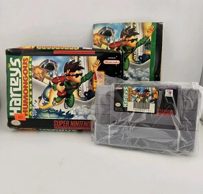 Harleys Humongous Adventure Super Nintendo Cart - Box - Manual - CIB - Tested - Image 1 of 4
