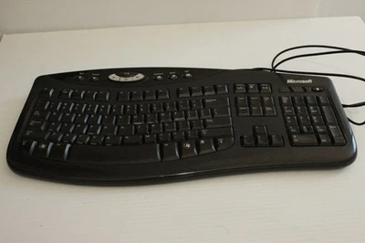 Microsoft Comfort Curve Ergonomic Keyboard 2000 v1.0 KU0459 Tested Works - Image 1 of 4