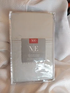 Noble Excellence 2 King Pillowcases Sateen 500 TC Green Glacial Egyptian Cotton - Picture 1 of 5