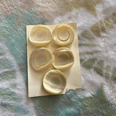 5 XL винтажная швабра перламутровые кнопки металлический хвостовик сзади - Изображение 1 из 2