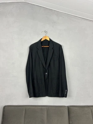 Maison Martin Margiela Line 10 Black Wool Cotton Blazer Jacket IT50 Made in Ital - Image 1 of 4