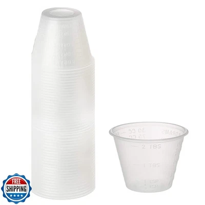 [100 Count - 1 oz.] Perfect Stix Disposable Graduated Plastic Medicine Cups - - Image 1 of 4
