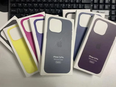 Original Magnetic Silicone Case Cover For iPhone 16 Pro Max 16 Plus 16 Pro 16 - Image 1 of 2