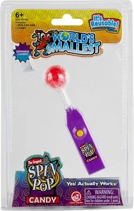 World's Smallest Spin Pop: 1 Spin Pop + 1 Lollipop (Colors Selected at Random) - Picture 1 of 4