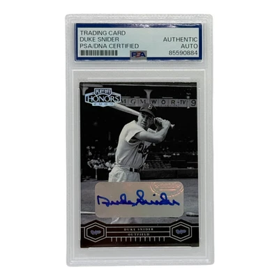 Duke Snider Autographed 2004 Donruss Playoff Honors PSA Authenticated - Image 1 of 2